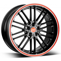 Llanta Borbet Cw2 8,5 X 19 Negro Aro Rojo Borbet Wheels