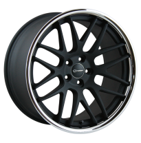 Llanta Emotion Wheels Concave Black Matt Inox 8,5x19 5 Tornillos