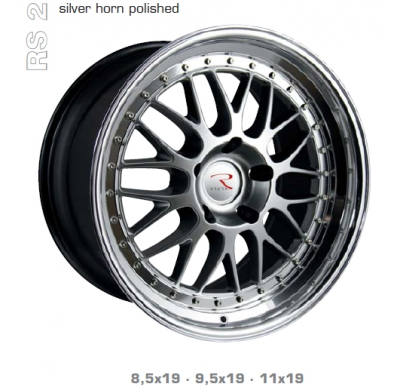 Llanta Emotion Wheels Rs2 Silver 9,5x19