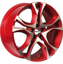 Llanta Fsw Wheels Vulcano Red 8x18 5 Tornillos