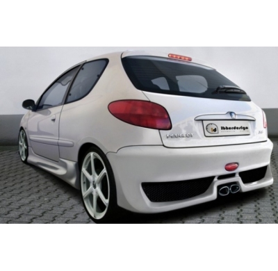 Paragolpes Trasero Maxstyle/ Tekno<br>peugeot 206 Hatchback 3drs & Cc   1998/2010 (Including Facelift 2003/2009) (Excluding 206+