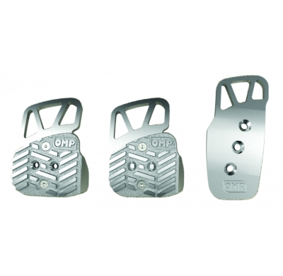 Pedales New 3 Pedal Set (With Standard Accelerator Pedal) in Anodized Aluminium Combined With Sandblasted Die-Cast Aluminium Wit
