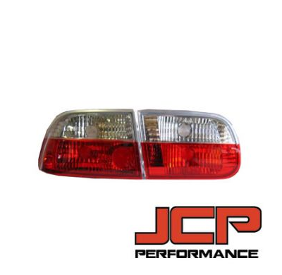 Piloto Trasero Crystal-Red/Clear Jcp Honda Civic 92/00 2/4dr Coupe/Sedan Ej/Eg/Ek