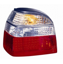 Piloto Trasero Crystal Red/Clear Led Jcp Volkswagen Golf 3 91/96 3/5drs