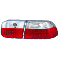 Pilotos Traseros Ho Civic 2/4drs 92-95 Led Red/Clear