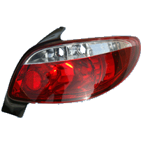 Pilotos Traseros Pe 206 3/5drs Red/Clear