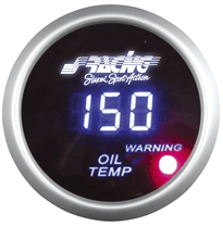 Reloj Simoni Racing Digital Temperatura Aceite. Black Face + Sensors