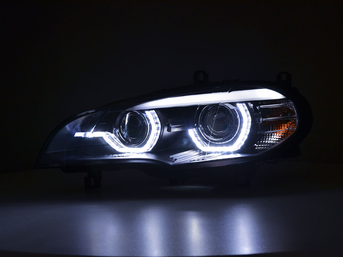 Faros Luz Diurna Para Xenon De Seriebmw X5 E70 0610 Negro Consultar