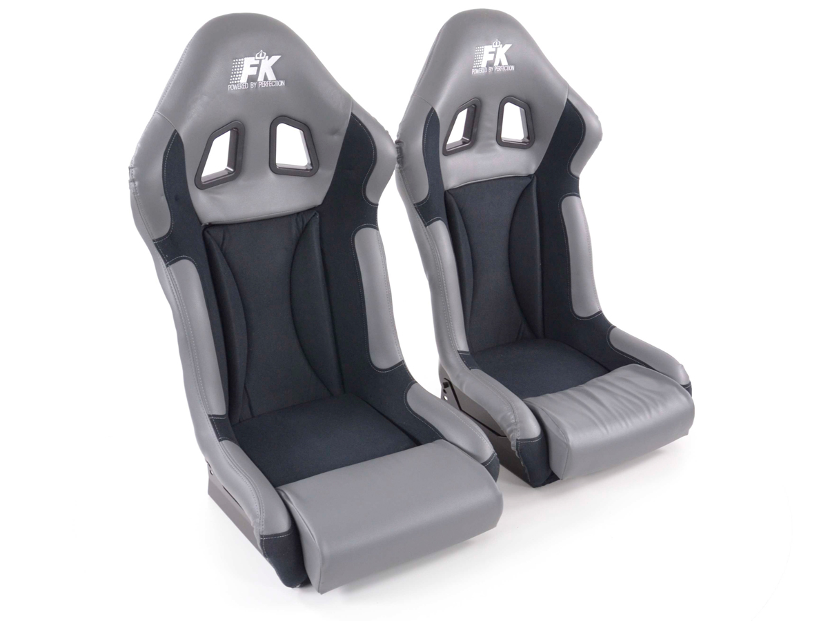 Comprar Juego Asientos Deportivos 1 Gris/Negro Fk Automotive a 444,00€ > Race Fk automotive > Asientos deportivos > Interior | www.AutoHispania.com tienda online