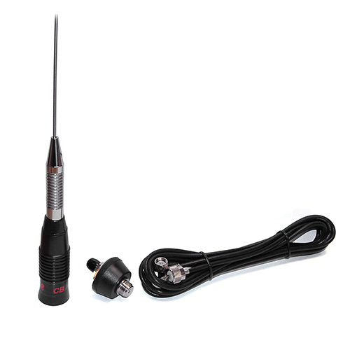 Antena Emisora Pirostar Cb 145 Para 27mhz Con Base Y Cable 4,25 M .  Consultar - Accesorios - Emisoras de radio - Taller - Car audio