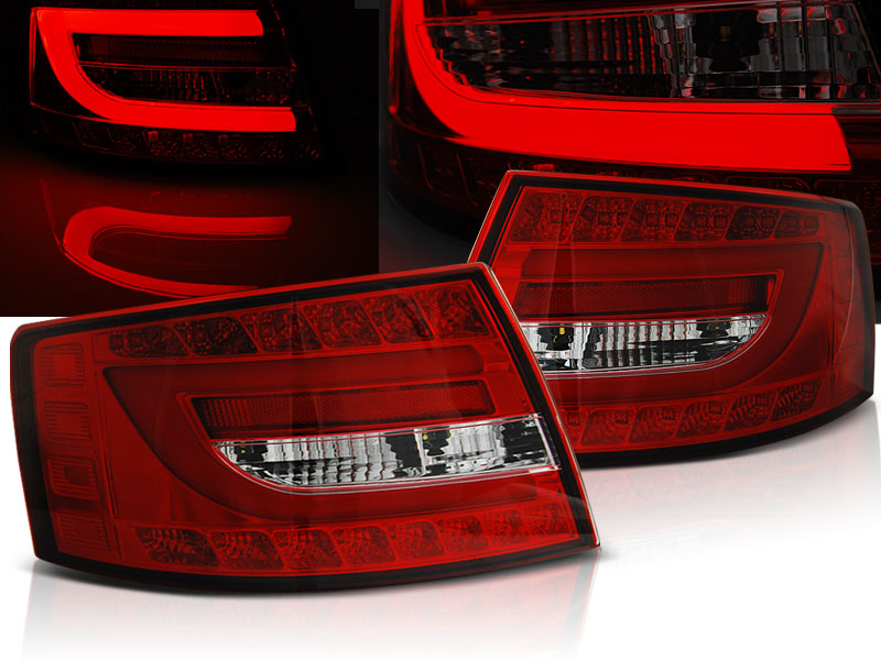 Pilotos Traseros Led Audi A6 C6 Sedan 04.0408 Rojo/Blanco Led 6pin 279