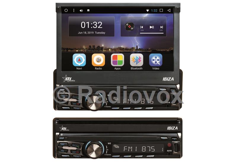 Kdx-Audio Equipo Multimedia 1din, Pantalla Motorizada Ibiza-Bt 330,00€ -  Audio video navegacion bluetooth - 1 din - Equipos multimedia - Car audio