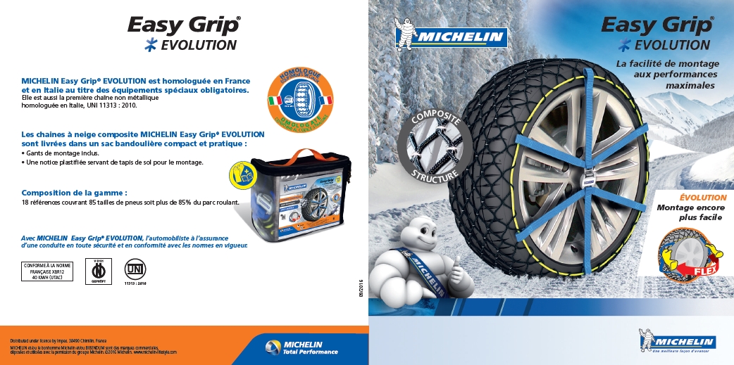 Aceptado solamente difícil Cadenas De Nieve Michelin Easy Grip Evolution Mi-Evo16 Talla 16 159,00€ - Michelin  easy grip - Cadenas nieve - Seguridad