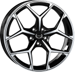 LLANTA TECNOMAGNESIO TMG02 BLACK MIRROR  21 x 8.50  ET:45 5X112 Buje: 66,5