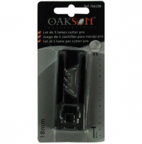 Paquete De 5 Laminas Cutter Pro 18mm Herramientas Corte Y Golpe  Oakson