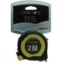 Cinta Métrica Bicolor+grip 2mx16mm Herramientas Medida Y Trazado  Oakson