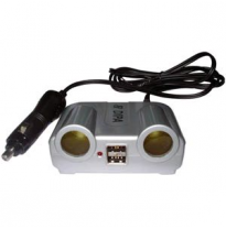 Doble Enchufe Mechero + 2usb+alargo Electricidad 12 V  Altium