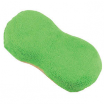 Esponja Doble Cara Micro Fibra &amp; Gamuza Accesorios De Lavado  Super Clean