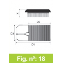 Filtro Tipo Original Seat Ibiza 4 (6l1) 1,6l I 16v  Año 03&gt; Cv-100 Forma Panel