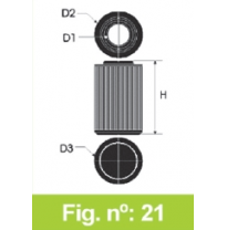 Filtro Tipo Original Audi A4 Ii 3,0l Tdi V6 Año 08&gt; Cv-240 Forma Redondo