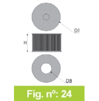 Filtro Tipo Original Ford Ranger T6 3,0l   Año 12&gt; Cv-200 Forma Redondo