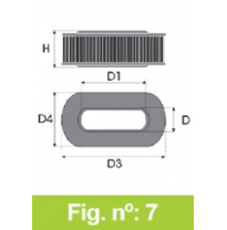 Filtro Tipo Original Ford Escort 1,6l Año 80&gt;85 Cv-?? Forma Oval