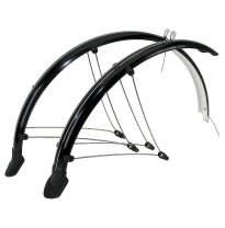 M-WAVE Set of mudguards 28&quot; flexible plastic material - width: 45mm - black