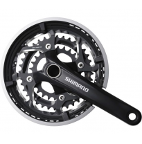Shimano Crankset FC-T551 175mm 3x10-speed 48-36-26T with chainguard black