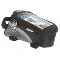 M-WAVE Cellphone bag Rotterdam Top L 170x80x80mm splash water protected black/grey