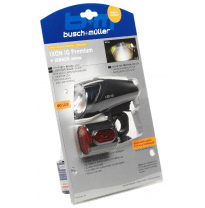 Busch&amp;Müller set of lights front &amp; rear IXON IQ Premium + IXBACK senso
