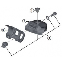 Shimano Connecting bolt with washer and nut, XTR SL-M9000I