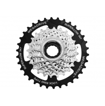 SunRace Threaded cassette sprocket MFM4S 7-speed 13-34 - zink