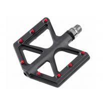 absolut Platoform pedals D213 Carbon-Fiber black / red