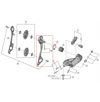 Shimano outer plate for RD-R8000 GS-Type