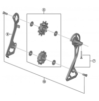 Shimano Pulley screw for ULTEGRA RD-R8050