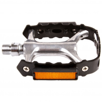 absolut Pedal  82x103mm Aluminiumkörper und -käfig mit Reflektoren mit deutschem Prüfzeichen