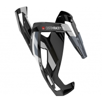 ELITE Bottlecage CUSTOM RACE PLUS black glossy white graphic