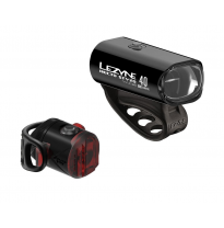 LEZYNE Set of lights front + rear Hecto Drive 40 + Femto - black