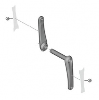 Shimano Protective sticker for crankset DEORE XT FC-M8100 (175/180mm) 2 pieces