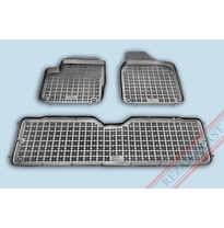 Alfombrillas Goma Negra Vw Sharan 1995-2010,  5 Plazas (Delanteras Y 2ª Fila) 3-Piezas