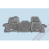 Alfombrillas Goma Negra Ford Transit Custom Desde 2012 ,Delante, Con Refuerzo En Lado Conductor, 2 Asientos 1-Pieza