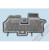 Alfombrillas Goma Negra Mercedes Vito I 1995-2003,Delante, Con Refuerzo En Lado Conductor 1-Piezas