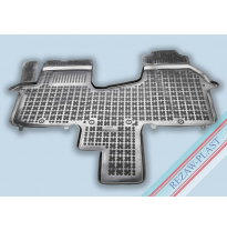 Alfombrillas Caucho Color Negro Con Clips Fiat Talento - Frente Para 2 Personas (1 Fila De Asientos) Con Material Adicional En