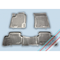 Alfombrillas Caucho Color Negro Con Clips Ssangyong Rexton  W  Desde 2012 3 Piezas