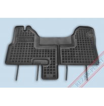 Alfombrillas Goma Negra Iveco Daily Desde 2006  Delante, Con Refuerzo En Lado Conductor- 1-Pieza