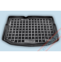 Alfombra / Cubeta De Maletero En Goma Negra Citroen C3 Con Rueda De Repuesto De Tamaño Normal - Desde  2009