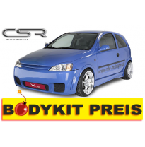KIT CARROCERIA Opel Corsa C Kit carroceria (P. Delantero, P. Trasero, Taloneras, *Otros (*Consultar) ) Referencias incluidas FSK