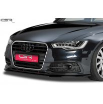 Spoiler añadido delantero Negro brillante Audi A6 C7 S-Line / S6 CSL163-G