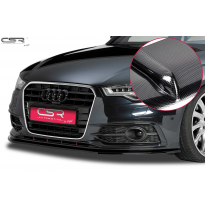 Spoiler añadido delantero imitacion carbono Audi A6 C7 S-Line / S6 CSL163-C