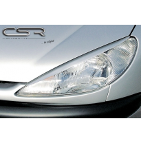 PESTAÑAS FAROS DELANTEROS ABS Peugeot 206 2*........ AÑO  1998-2006